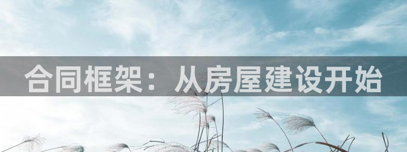 威九国际观看：合同框架：从房屋建设开始