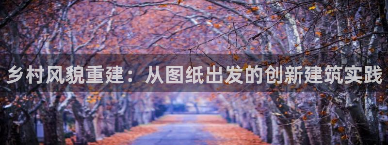 威九国际mm：乡村风貌重建：从图纸出发的创新建筑实践