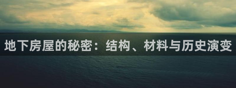 威九国际软件：地下房屋的秘密：结构、材料与历史演变