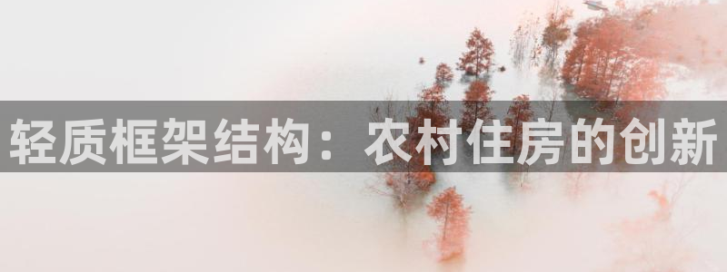 威九国际女演员好漂亮：轻质框架结构：农村住房的创新