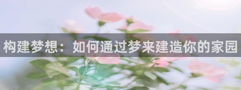 威九国际网站更新：构建梦想：如何通过梦来建造你的家园