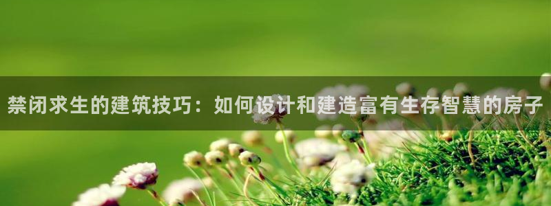威九国际可以提现吗安全吗：禁闭求生的建筑技巧：如何设计和建造富有生存智慧的房子