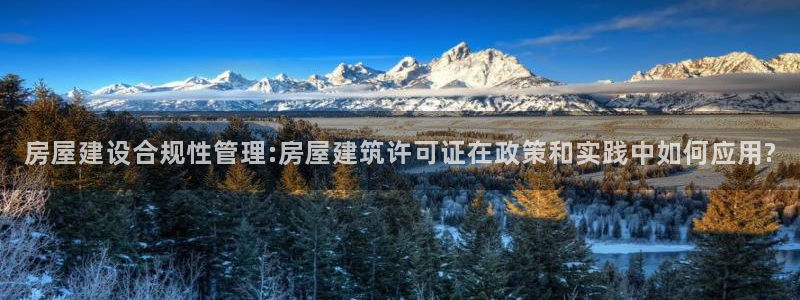 威九国际网站进入产品中心怎么进：房屋建设合规性管理:房屋建筑许可证在政策和实践中