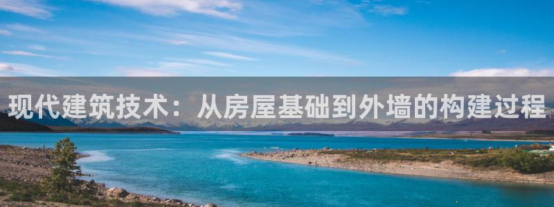 威九国际网站经常打不开：现代建筑技术：从房屋基础到外墙的构建过程